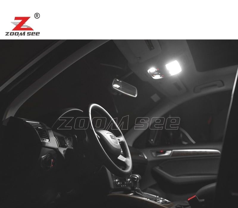 KIT COMPLETO DE 24 LÂMPADAS LED INTERIOR AUDI Q7 4L S LINE 2005 -2014