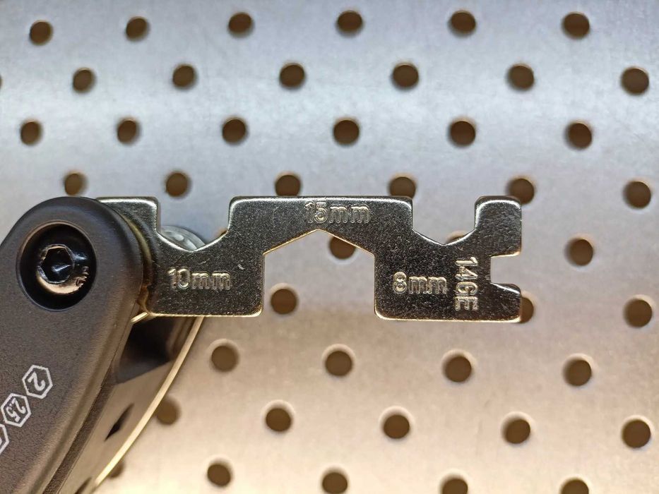 Zestaw kluczy rowerowych 16w1, klucze do roweru, wzmacniane, niklowane