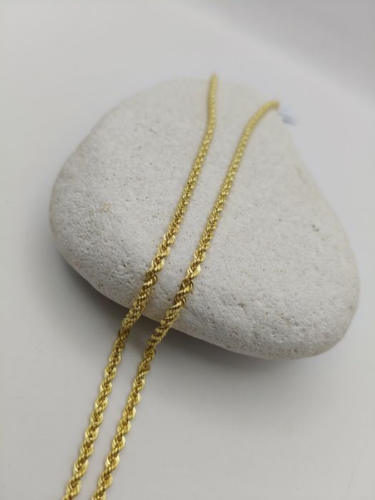 Złoty Łańcuszek Kordel 50cm Pr.585 Nowy Zapraszamy