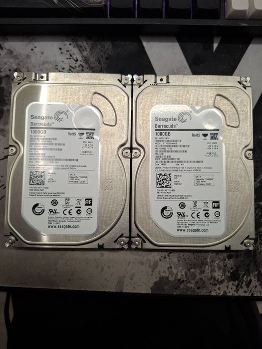 Dwa dyski Seagate 1Tb 7200 obr.