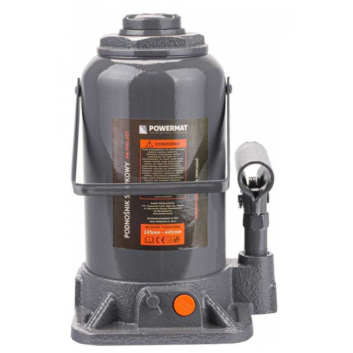 POWERMAT Podnośnik Hydrauliczny Słupkowy Lewarek 20t 445mm PM0330