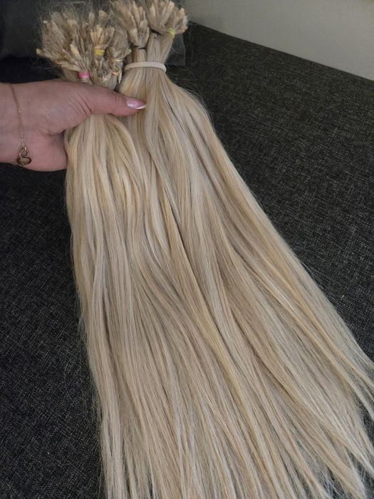 Włosy naturalne blond 50 cm