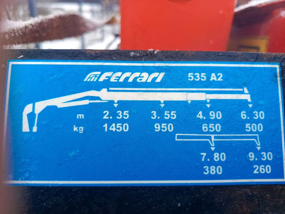 Hds żuraw dźwig na Iveco dostawczy busa hiab palfinger fassii