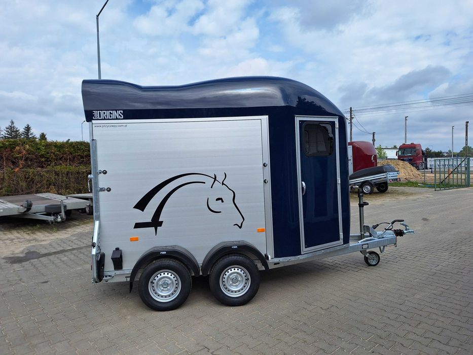 Przyczepa dla 2 koni Aluminiowa Nowa