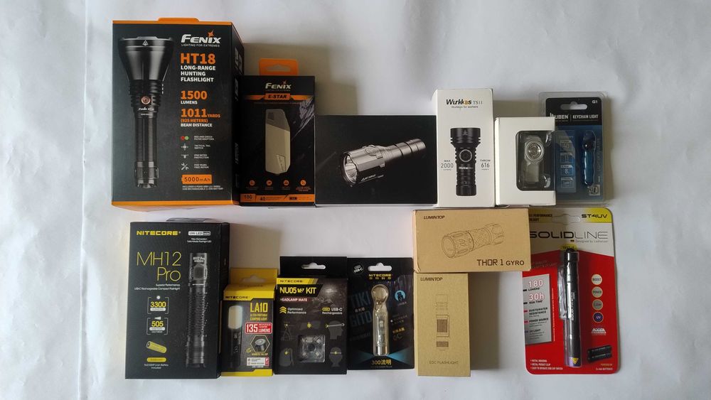 Ліхтарі Fenix, Nitecore, Imalent, Wurkkos, Wuben, Lumintop Ledlenser