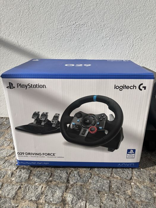 Volante + Pedais LOGITECH G29 Driving Forceracing (Multiplataforma - Preto)