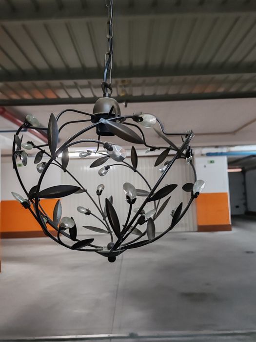 Candeeiro estilo floral vintage