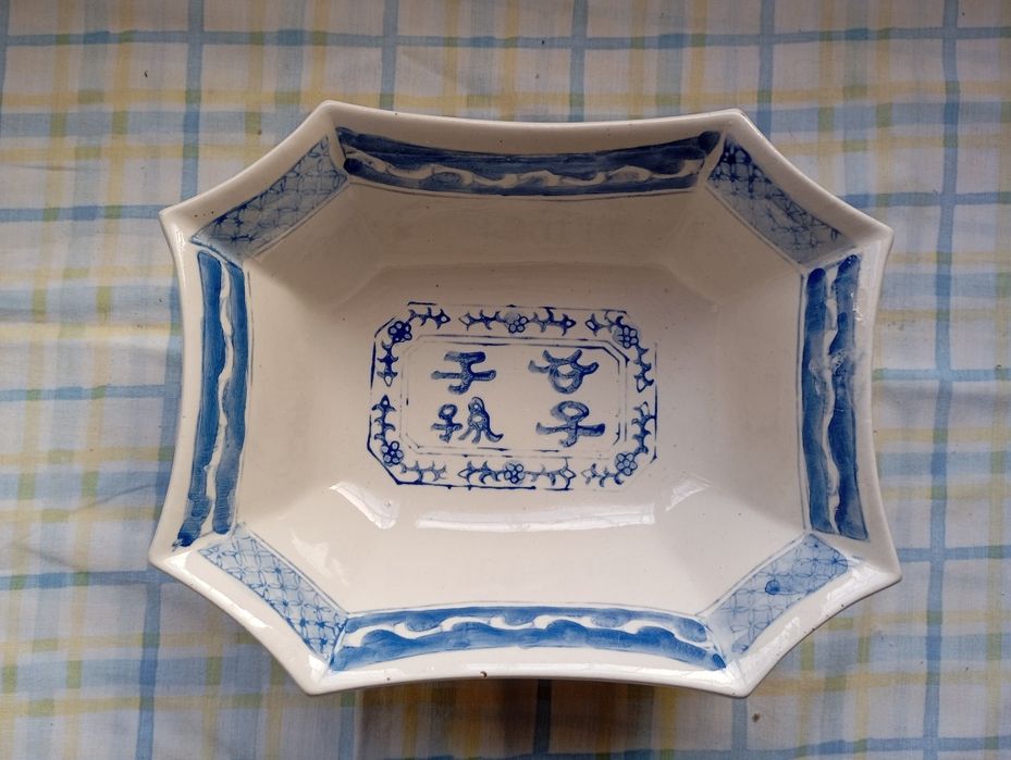 Travessa decorativa cerâmica
