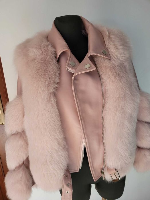 Kurtka z futrem naturalnym