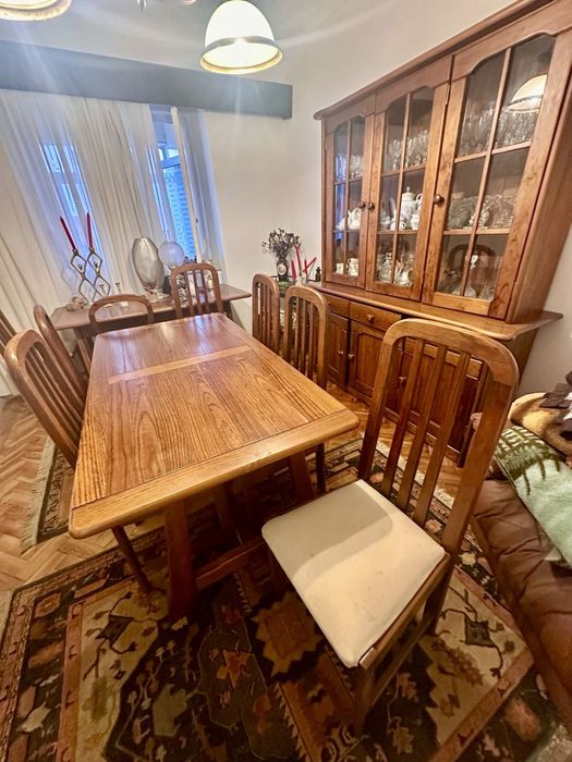 Sala de Jantar completa em Pinho Tratado