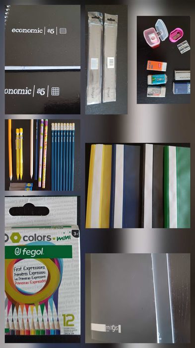 Material escolar variado