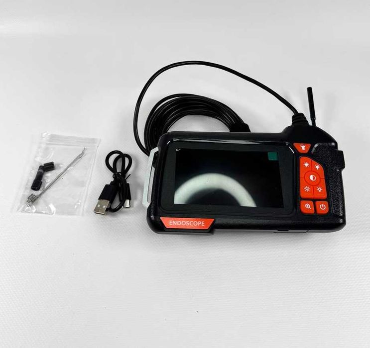 Ендоскоп з екраном 4.3" 1080P USB Камера гнучка бездротова 2 м для авто, техніки, труб, важкодоступних місць