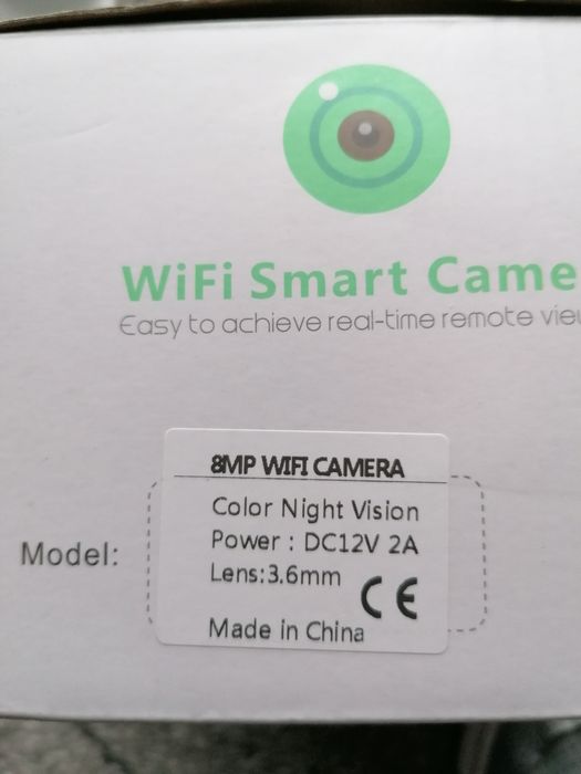 Kamera wifi obrotowa 2,4G hz z dwoma obiektywami + karta pamięci 64gb.