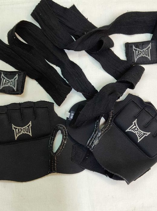 Rękawice z taśmą tupout bokserskie kickboxing MMA / M L żel