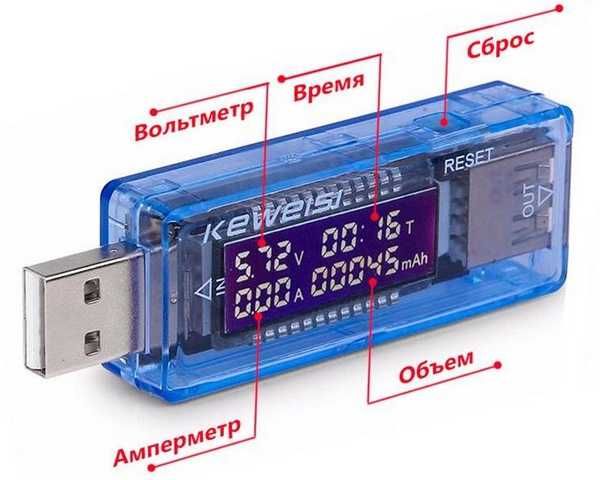 USB тестер KWS-V20