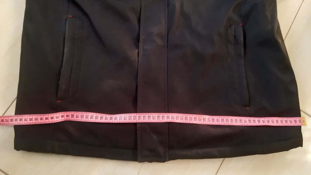 Kurtka parka płaszczyk męski 48/50 czarny