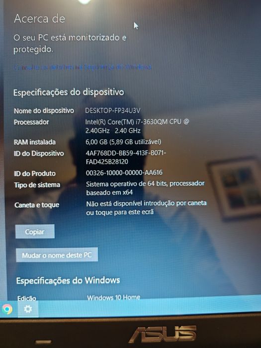 Portátil Asus 16"