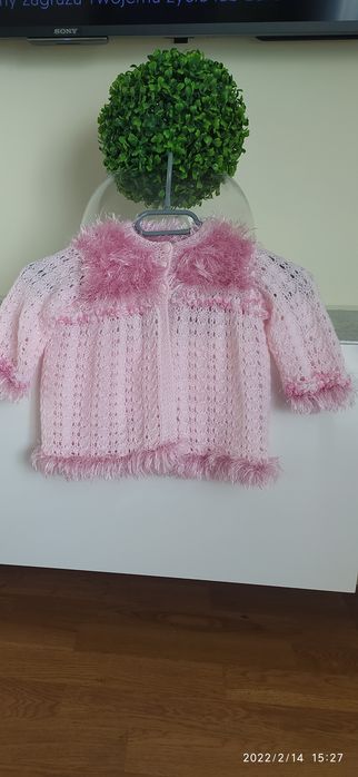 Bolerko narzutka dla dziewczynki 80/86 handmade