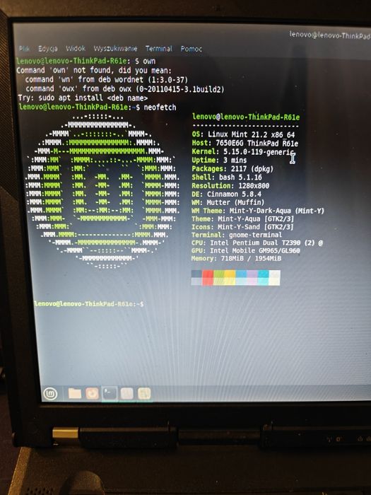 Lenovo R61i Intel Pentium
