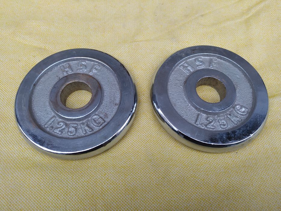 Блины для гантелей или штанги по 1,25 хром. Под гриф 30 ммЦена за пару