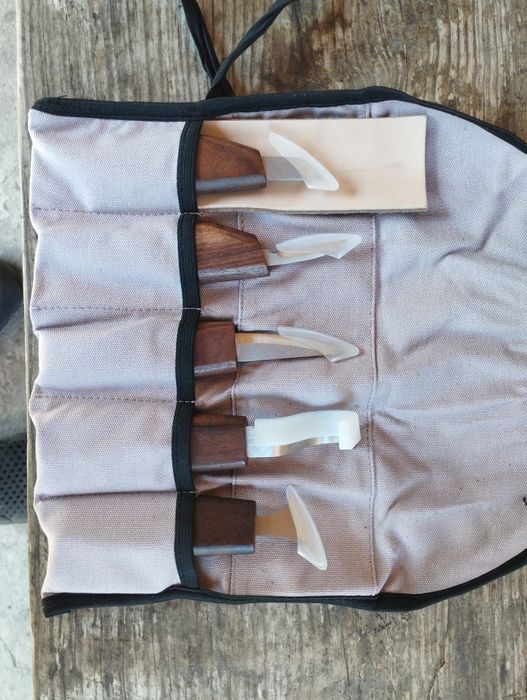 Набір з 5 стамесок, долот, різців, для різьблення по дереву