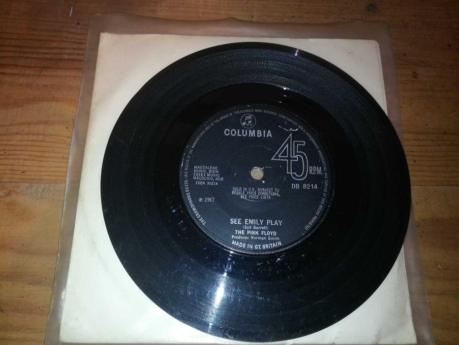 PINK FLOYD - See Emily Play (Edição Inglesa 1967 - DB8214 SINGLE