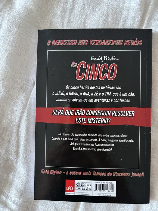 Livro Os Cinco na casa em Ruinas