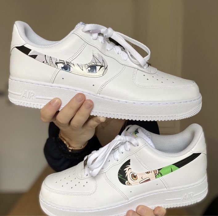 Anime swoosh Nike air force 1 custom Naruto Dragon Ball