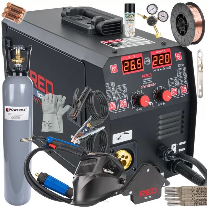 Spawarka Migomat MIG MAG MMA Lift-TIG FLUX 220A Synergy Synergia