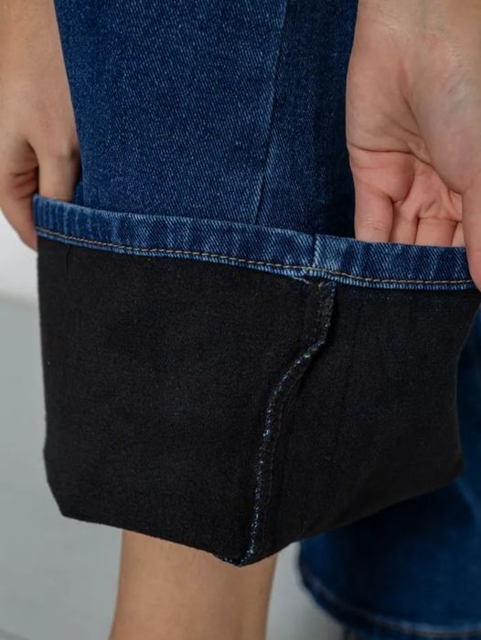 Джинси на утепленні. Сині. Прямі