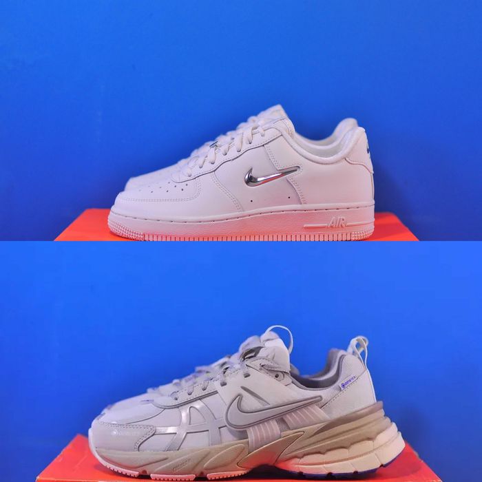 Кросівки Nike Air Force 1 Low Jewel “Phantom” Nike V2K Run Gore-Tex Light Bone оригінал