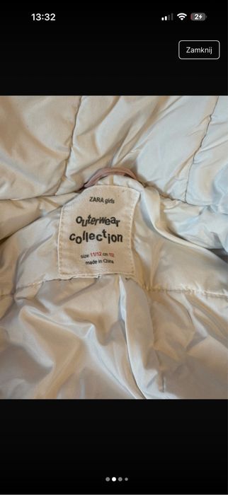 Parka zara 152 w dobrym stanie