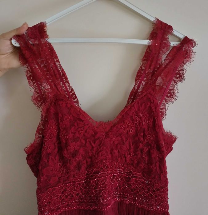 Vestido Vermelho - marca TINTORETTO - Nº 36 - usado