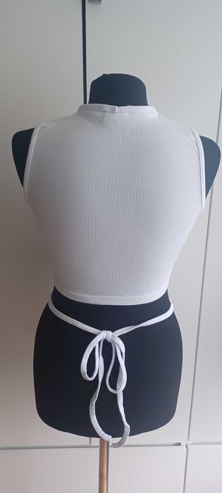 Crop top biały Pakuten L/XL