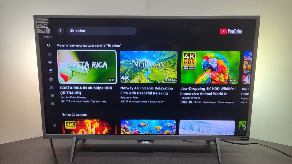 Телевізор Android T2 Philips 32PFS6402