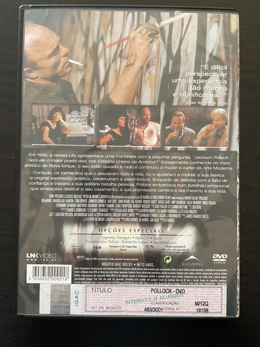 DVD Pollock, com Ed Harris e Marcia Gay Harden