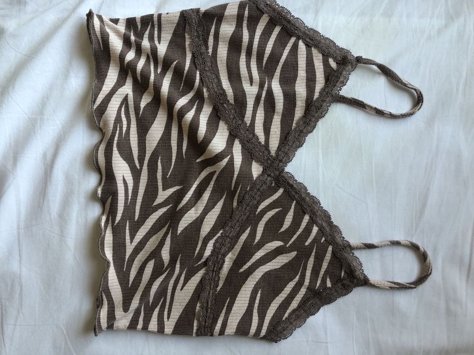 Top zebra tons castanhos