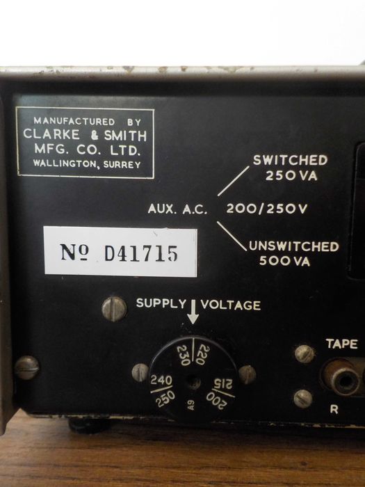 Clarke Smith Stereo amplificador Hifi