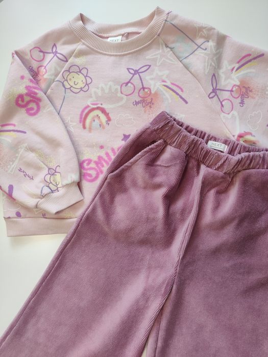 Костюм, світшот, широкі штани next, для дівчинки 4-5 років