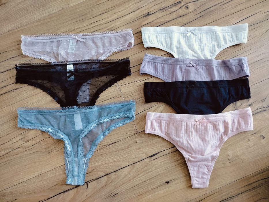 Nowe stringi damskie rozm. S (7par)