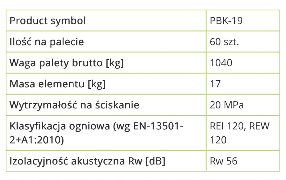Pustak betonowy konstrukcyjny CJ BLOK® PBK-19