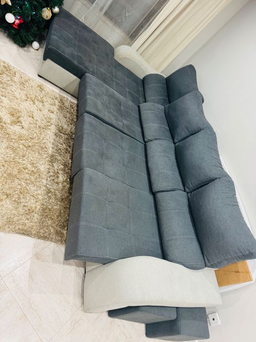 Sofá 4 lugares c/chaise longue