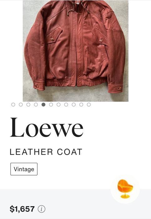 Вінтажна шкіряна куртка (54)