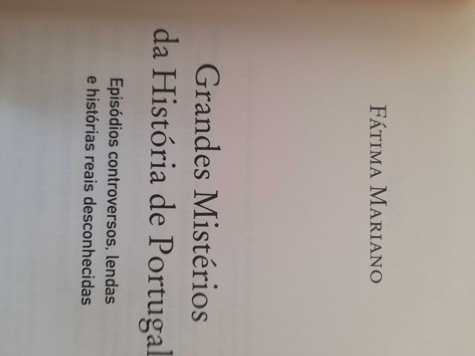 Livro " Grandes Mistérios da História de Portugal " Novo