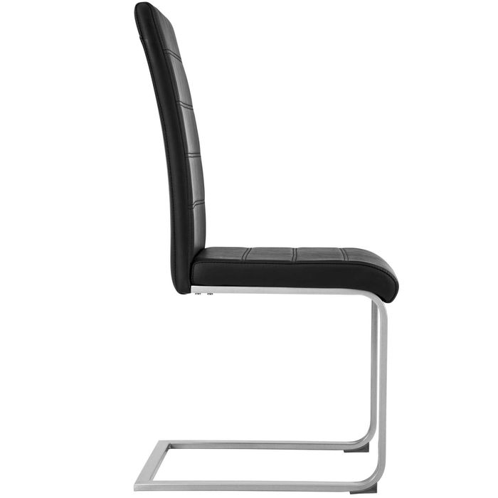 Zestaw 2 krzeseł bujanych Bettina czarny, biały, szary, brązowy OUTLET