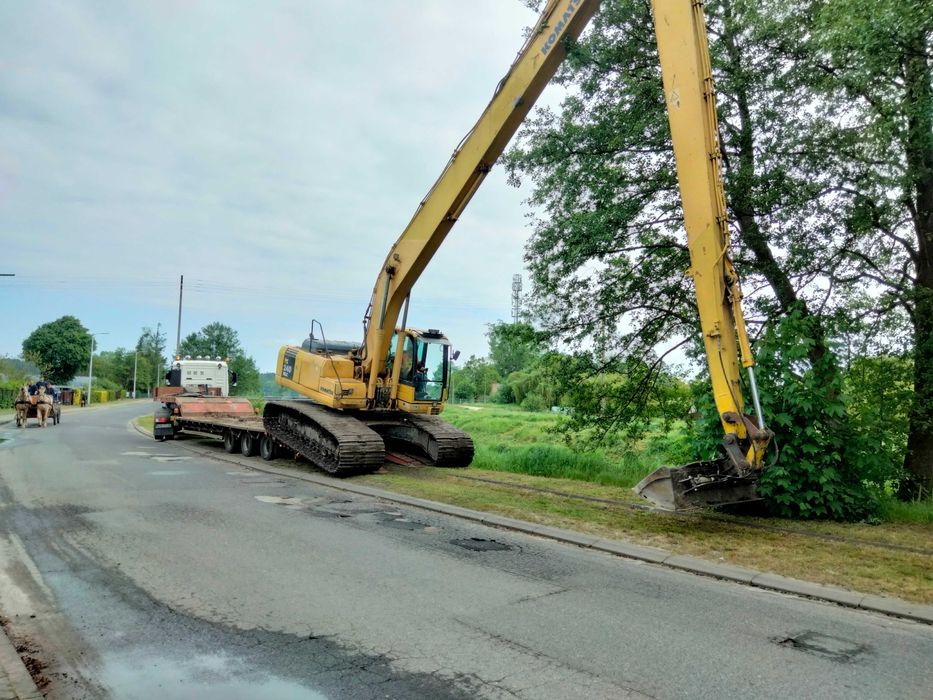 Usługi Maszynami Budowlanymi Koparką Gąsienicowa Kołową Koparka Long