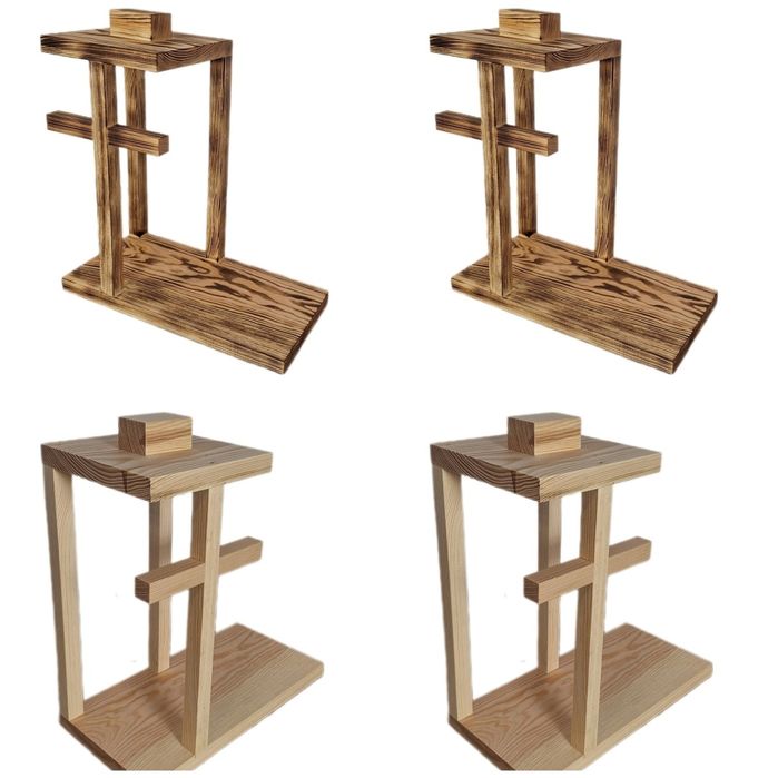 Lampiony z podstawą na stroik z krzyżem