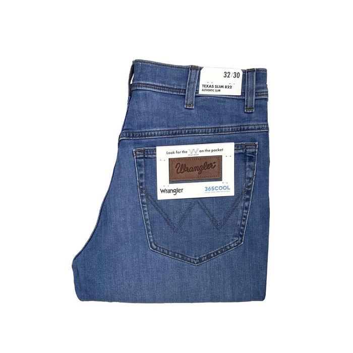 Spodnie męskie jeansy Wrangler Texas Slim 822 Heritage Haze W32 L30