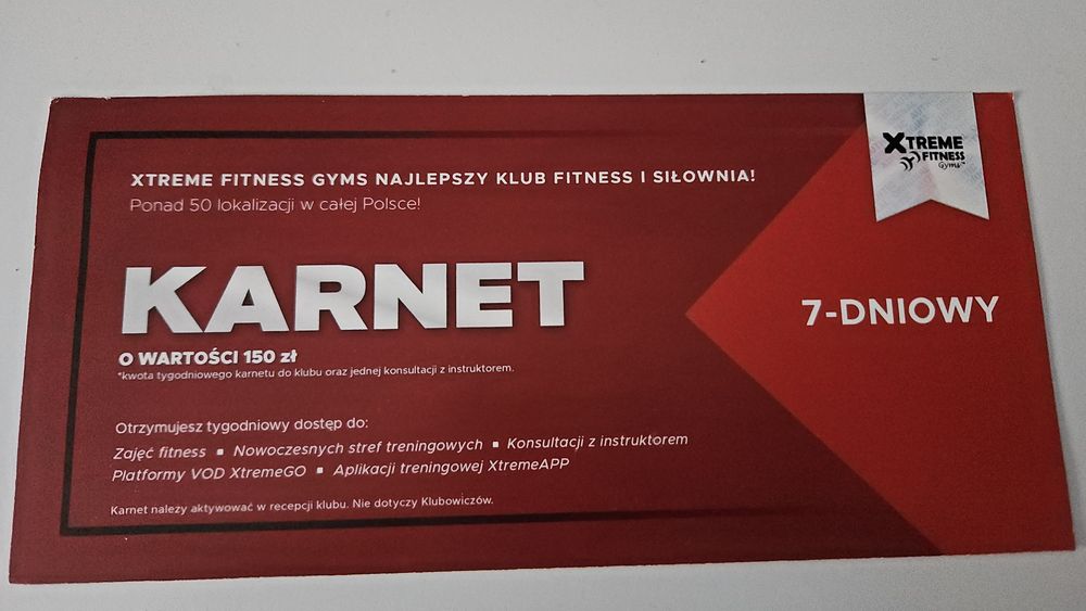 Karnet na siłownię Voucher