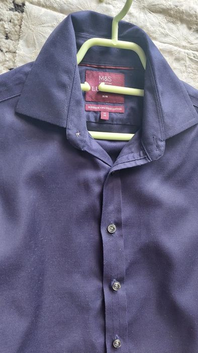 Koszula granat M&S Luxury 15/38